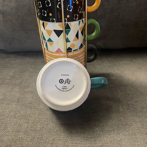Oh Joy for Target stackable mugs. Cute and colorful to display on the counter. - Picture 2 of 2